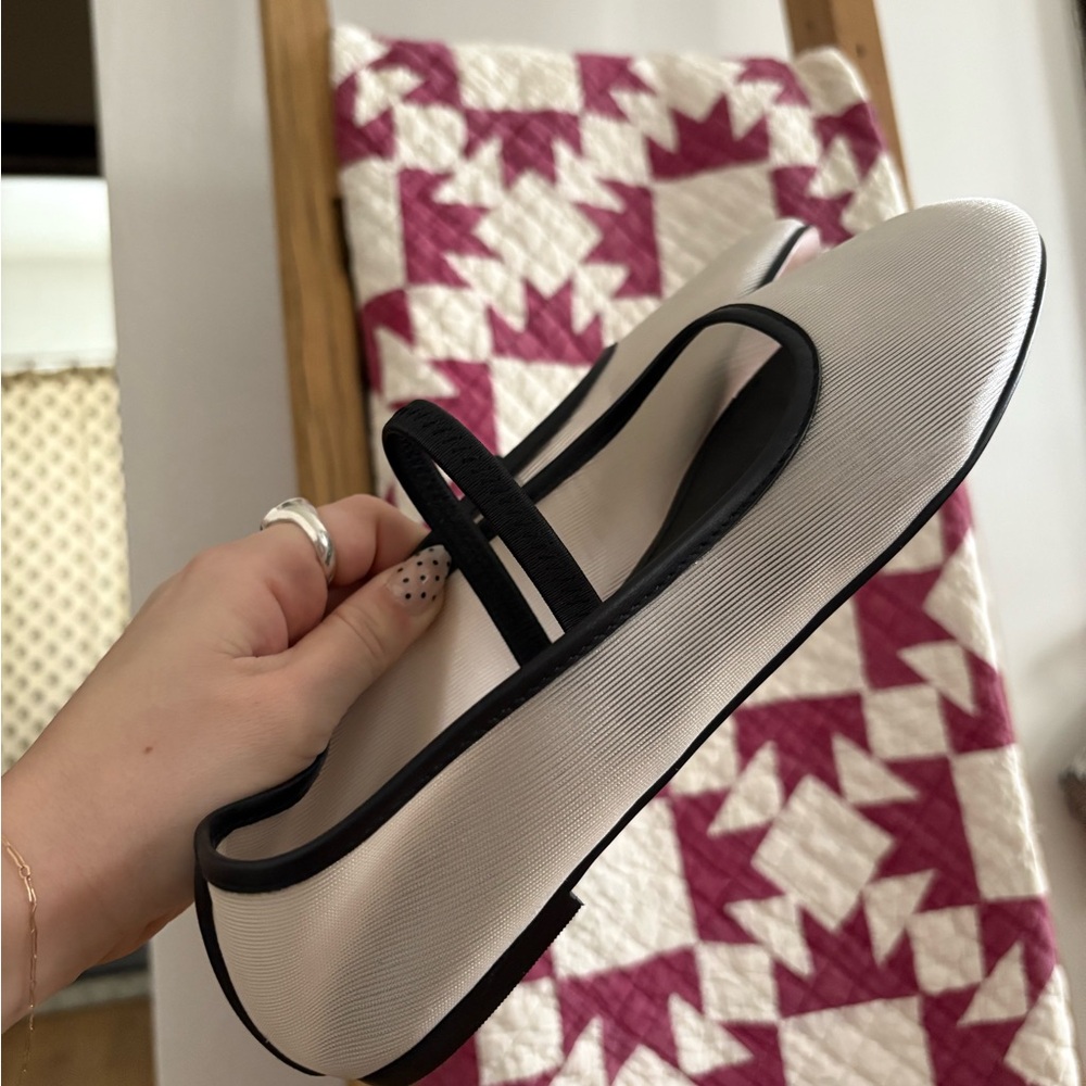 Madewell Black and White Flats